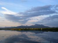 Hestnesbukta bei Offersøya im Abendlicht